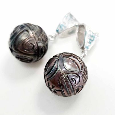 BELIERE MARQUISIENNE ARGENT PERLE gravée