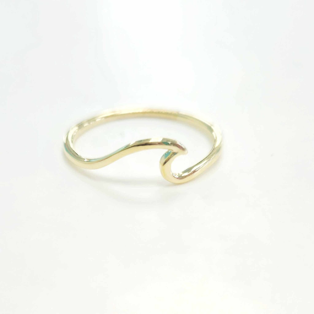 Bague Vague - plaqué or