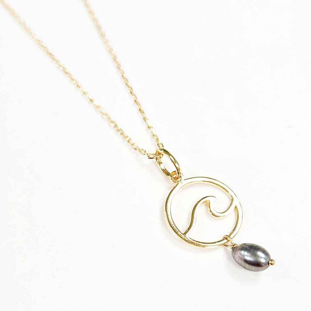 Collier Vague et Keishi - plaqué or