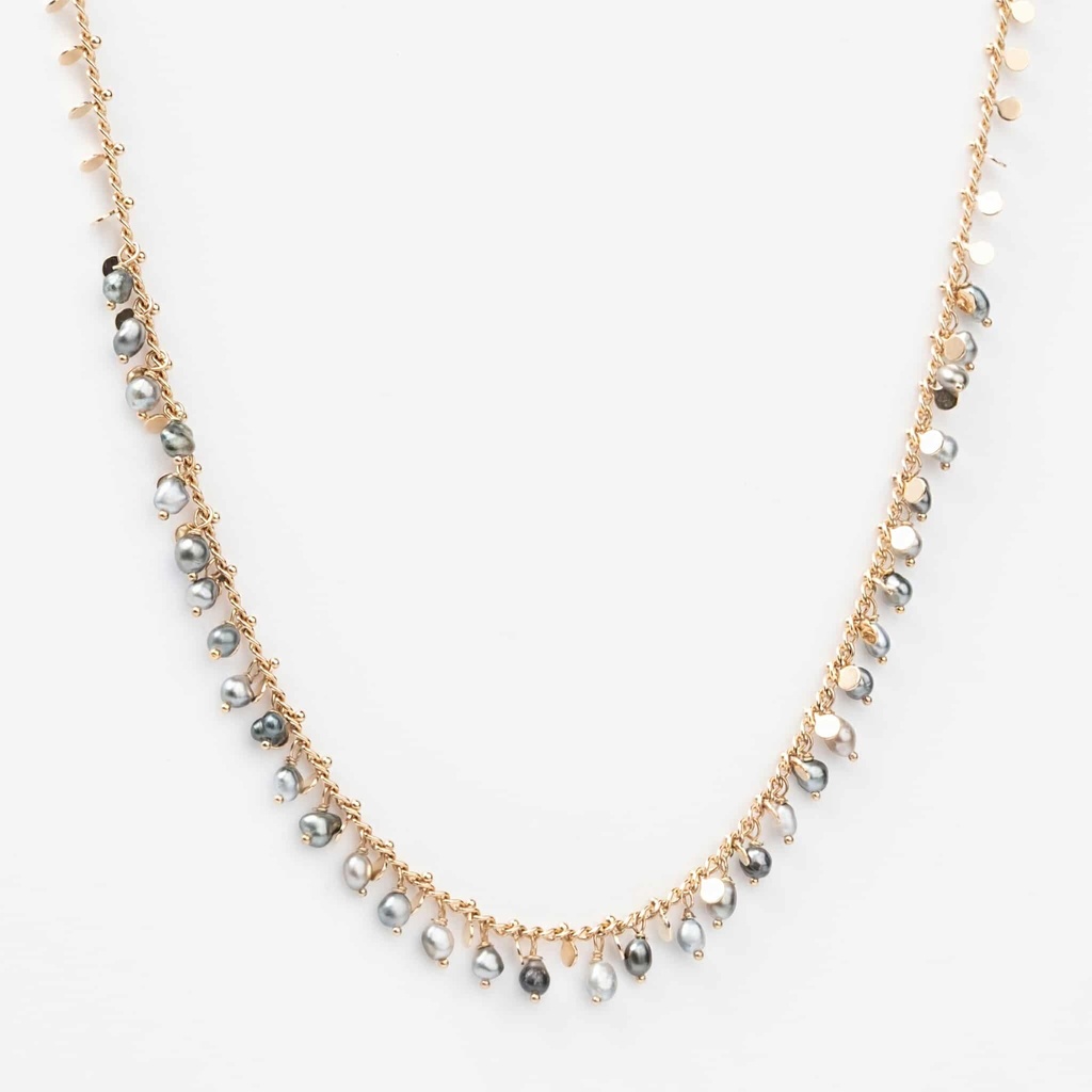 COLLIER PASTILLES ET 33 KEISHIS EN BRELOQUE