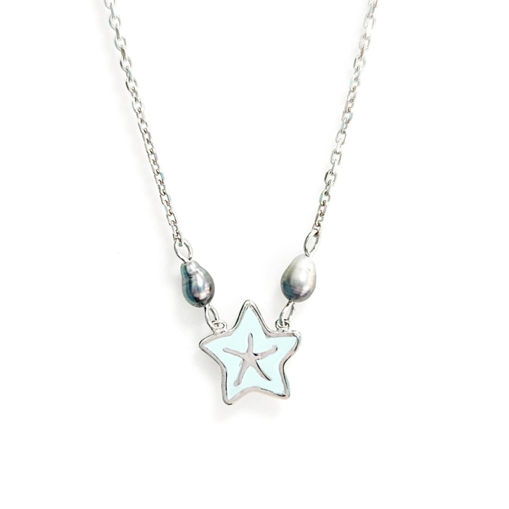 COLLIER ENFANT STARFISH 2 KEISHIS - ARGENT