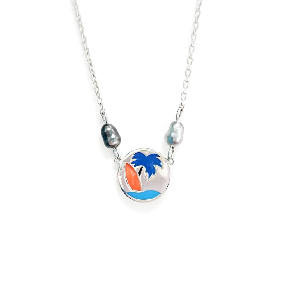 COLLIER ENFANT SURF 2 KEISHIS - ARGENT