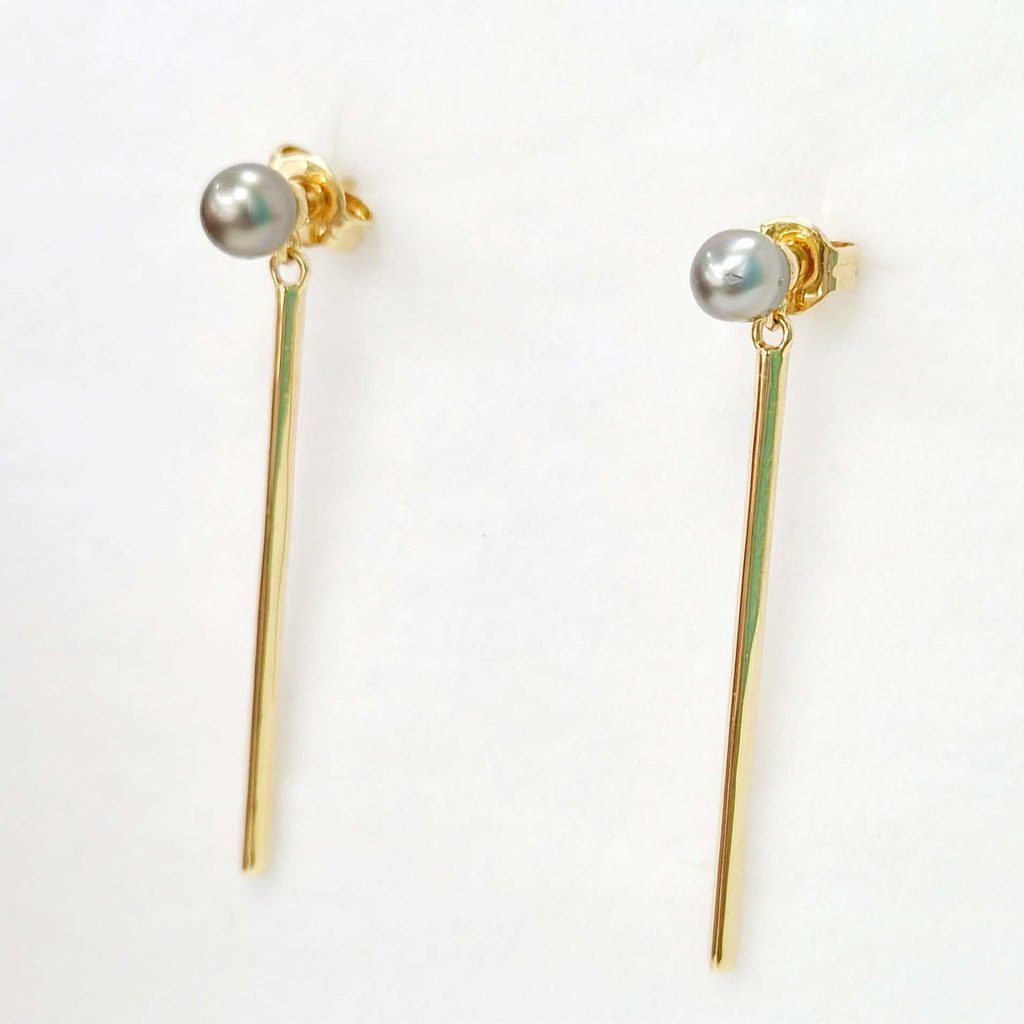 BOUCLES D OREILLES KEISHIS ET TIGES - PLAQUE OR