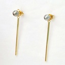 BOUCLES D OREILLES KEISHIS ET TIGES - PLAQUE OR