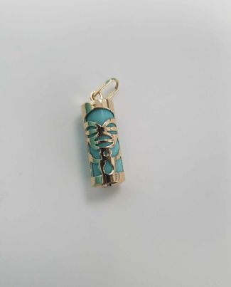 TIKI OR AGATE BLEU - 1.5CM