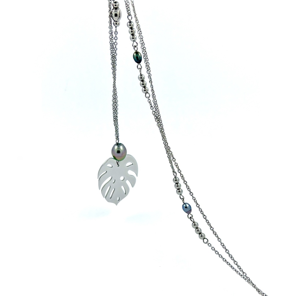 Pendentif long Ape acier inoxydable