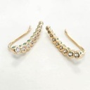 Boucles d'oreilles grimpantes Boulettes Zircons