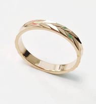 [EB6B217G] Alliance Plaqué Or Ciselé