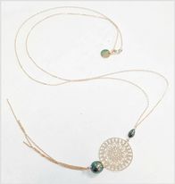 [GFPL1] PENDENTIF LONG SOLEIL 1 KEISHI 1 PERLE - GF