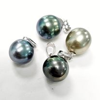 [PA12] PERLE SUR BELIERE ARGENT