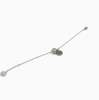 [BRDOLLP] BRACELET ACIER DOLLAR ET PERLE DE TAHITI