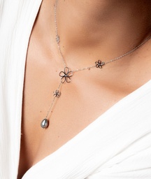 [COFLTI] COLLIER TIARE EVIDEE ET PERLE DANS DECOLLETE