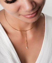 [CO2K] COLLIER DECOLLETE ET 2 KEISHIS - PLAQUE OR