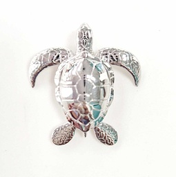 [TORTUEA] PENDENTIF TORTUE - ARGENT RHODIE