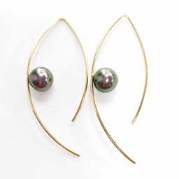 [BOTIG] BOUCLES D OREILLES TIGE ET PERLE DE TAHITI