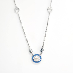 [COSTJAK] COLLIER ENFANT COQUILLAGE ET 2 KEISHIS - ARGENT