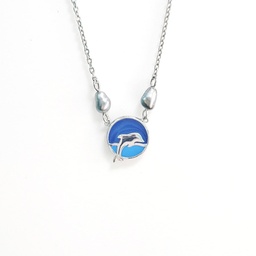 [CODAUPH1] COLLIER ENFANT DAUPHIN 2 KEISHIS - ARGENT